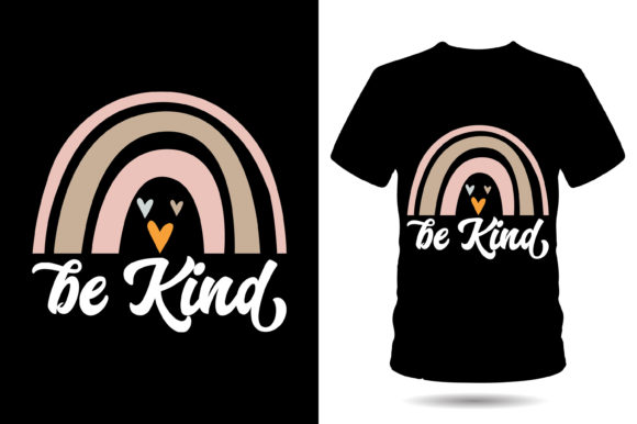 Be Kind Inspirational Tshirt Graphics for Editorial Use