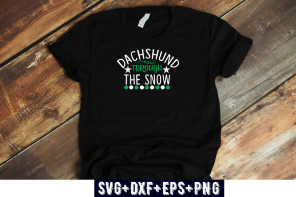Christmas Design Dachshund Through the Graphics & Tees