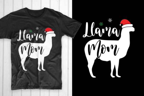 Christmas Llama Graphics for Holiday Crafts