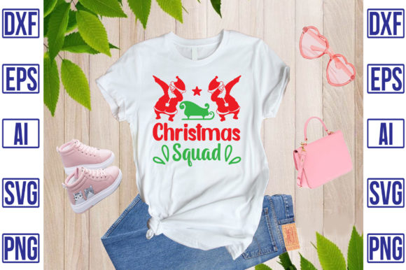 Christmas Squad Graphics for Festive T-Shirt Designs
