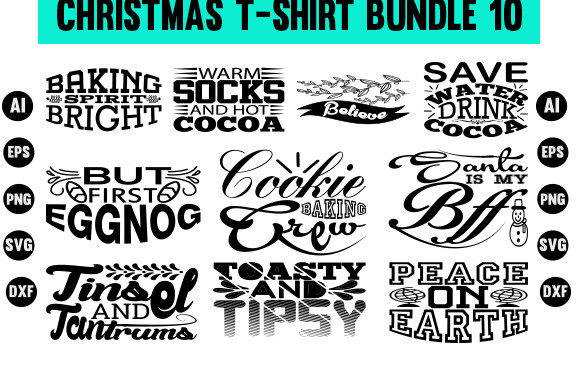 Christmas T Shirt Bundle: Perfect for Festive Graphics