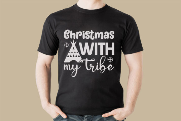 Christmas with My Tribe: A Versatile T-Shirt and Graphics Asset