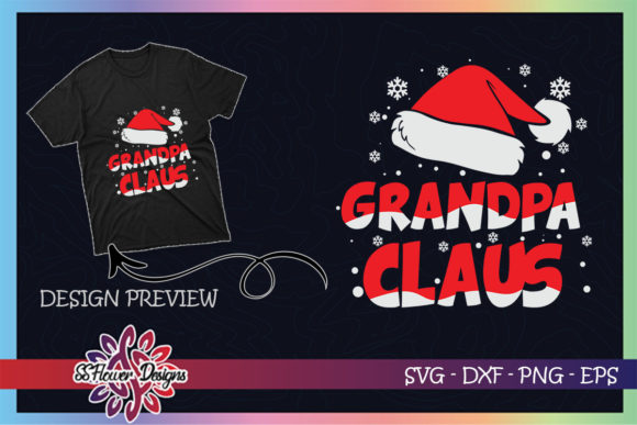 Grandpa Claus Graphics for Festive T-Shirt Designs