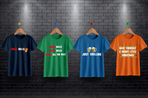 New Christmas T-Shirt Bundle: Graphics & Print Templates