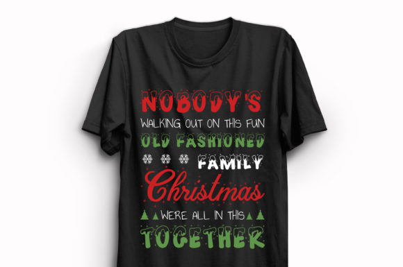 New Christmas T-Shirt Design 197: A Versatile Graphic for Holiday Campaigns