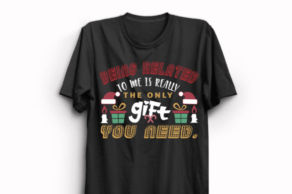 New Christmas T-Shirt Design 238: A Festive Graphic for Local Brands
