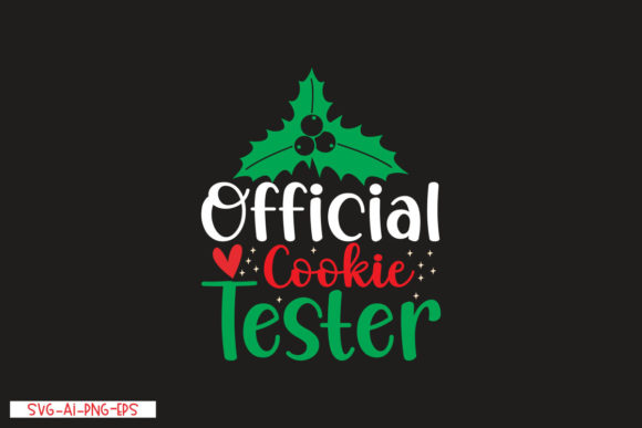 Official Cookie Tester: A Playful Graphics Addition for T-Shirt Designs