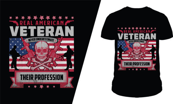 Real American Veteran T-Shirt Design Graphics Review