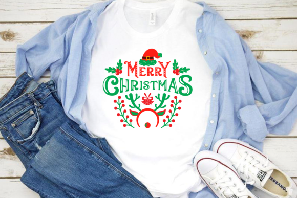 Review: Merry Christmas Colorful T-Shirt Design for Graphics