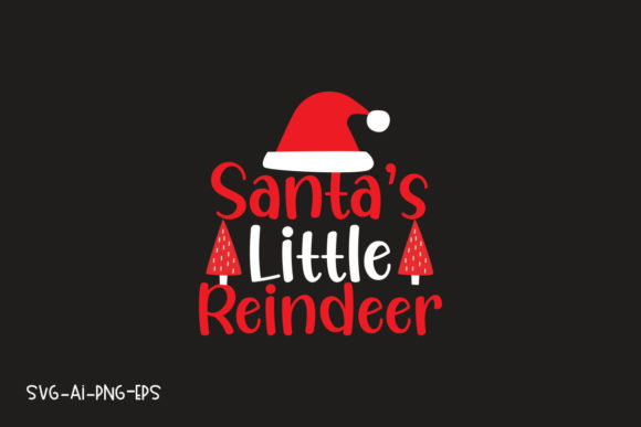 Santa’s Little Reindeer Graphics for T-Shirt Designs